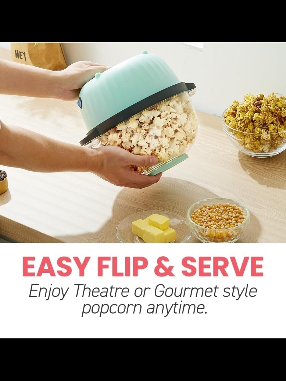 Elite Gourmet 4.5QT. Automatic Stirring Popcorn Maker - Picture 5 of 9